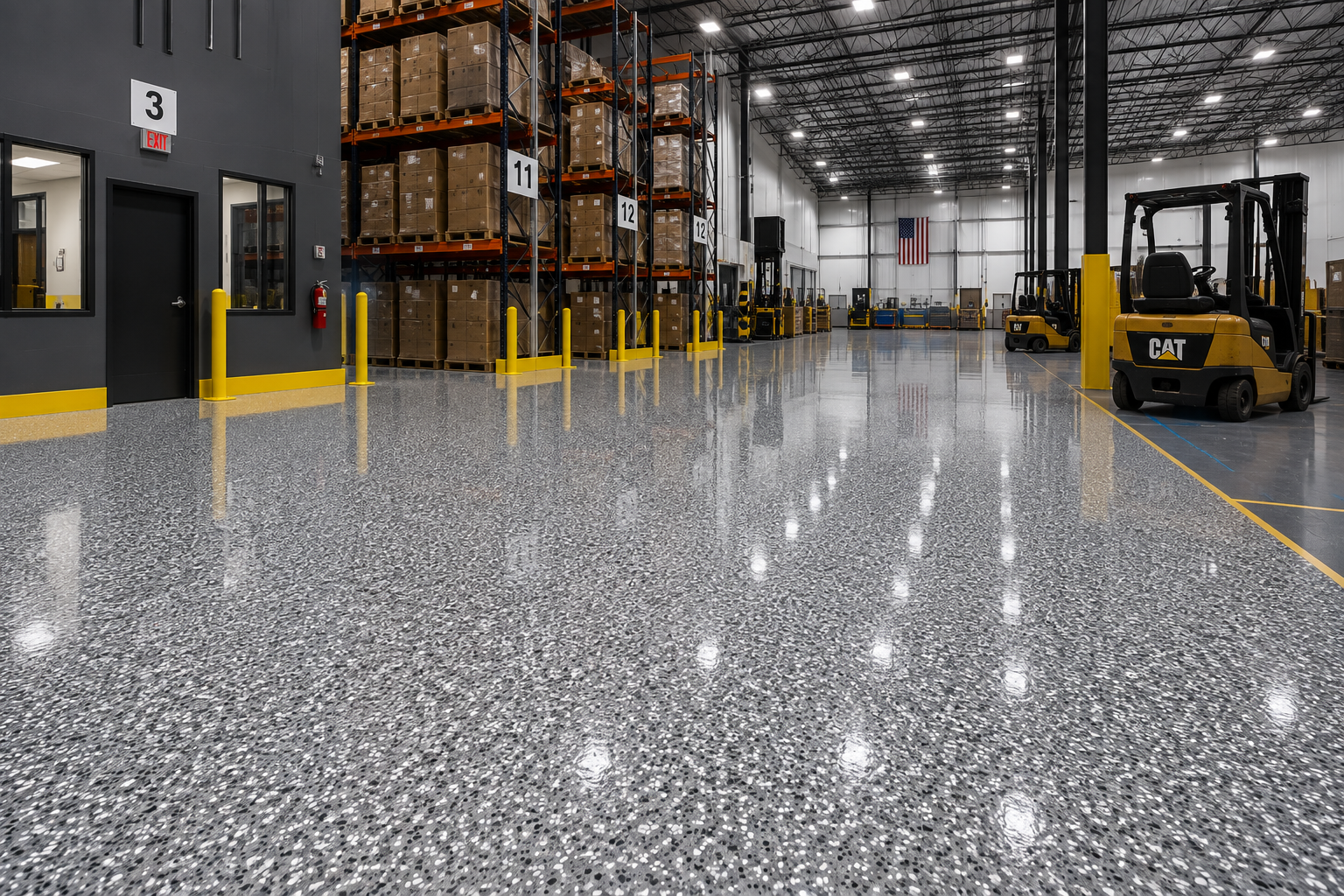 Commercial Warehouse Epoxy Flooring